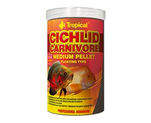 Tropical Cichlid Carnivore Pellet Medium 180G Colour Enhancer