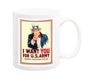 US Army James Montgomery Flagg 1917 War Poster Mug - 11 Fluid Oz