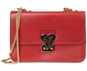 Valentino Chain Link Shoulder Bag - Red