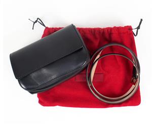 Valentino Small Leather Belt Bag - Black