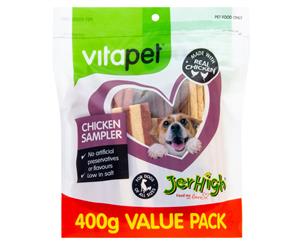 Vitapet Jerhigh Value Pack Chicken Sampler 400g