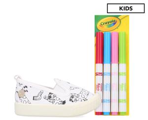 Walnut Melbourne Kids' Crayola Classic Charlie Sneakers - Sausage Dog