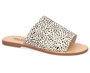 Walnut Melbourne Women's Sky Slides - White Leopard