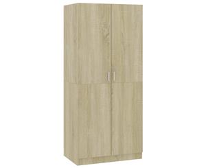 Wardrobe Sonoma Oak Chipboard Garment Cupboard Closet Storage Organiser