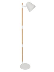 Willow 1 Light Floor Lamp in Ashwood/White