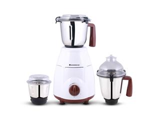 Wonderchef Amalfi 800-Watt Mixer Grinder with 3 Jars (White/Brown)