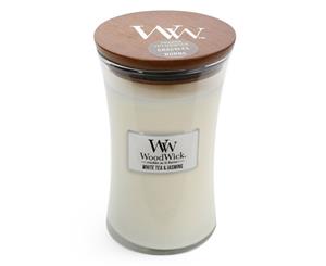 WoodWick Large Candle - White Tea & Jasmine