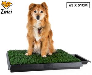 Zinzi 63x51cm Grass Pet Potty Toilet Training Waste Tray