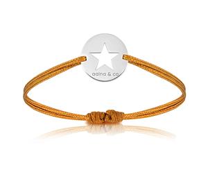 aaina & co Silver Star Cord Bracelet