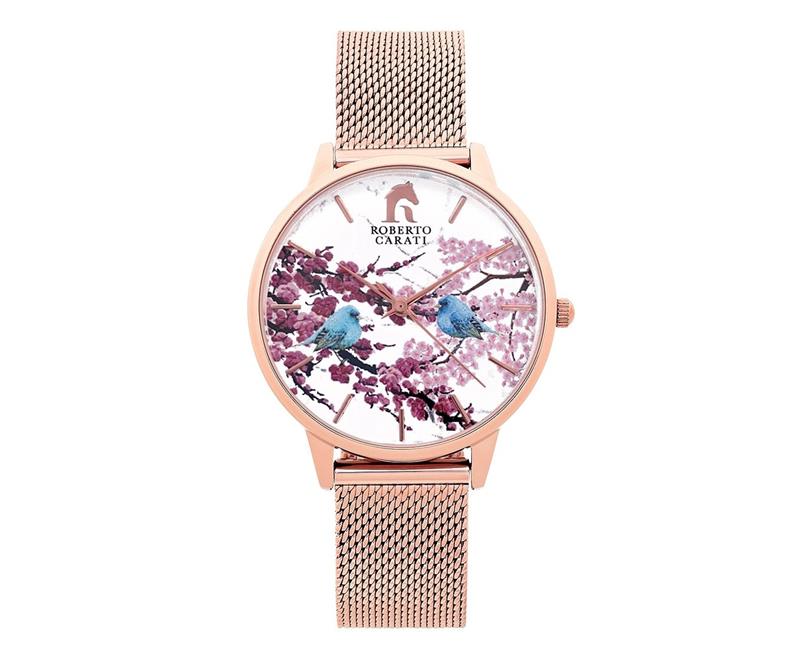 Roberto Carati Crystal Belle Rose Gold Watch M9611-V3 – Bevilles Jewellers