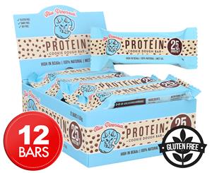 12 x Blue Dinosaur Protein Bars Cookie Dough 60g