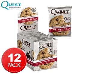 12 x Quest Protein Cookies Choc Chip 59g