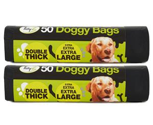 2 x Doggy Bags XL Extra Strong 50pk