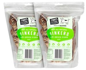 2 x Sparky's Natural Treats Pork Oinkers 400g