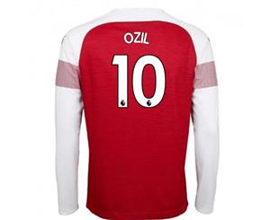 2018-2019 Arsenal Puma Home Long Sleeve Shirt (Ozil 10)