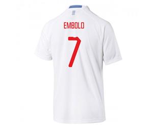 2018-2019 Switzerland Away Puma Football Shirt (Embolo 7)