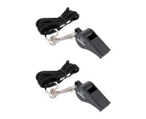 2PK Summit Sports Plastic Whistle Referee/Pro/Match/Outdoor/Training w/ Lanyard