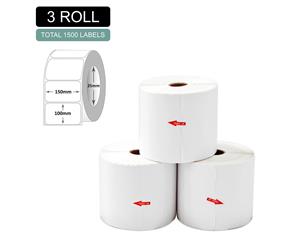 3 Rolls Thermal Label - Core 25mm x 500pcs