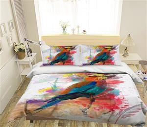 3D Bird Feather 021 Bed Pillowcases Quilt