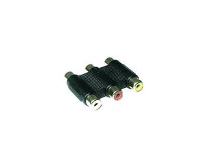 3X RCA Sockets To Sockets Gender Changer Extension 3Gen