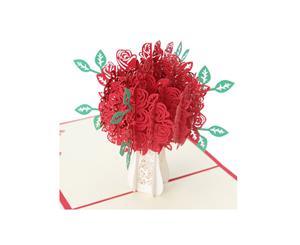 3d Pop Up Flower Bouquet GreetingCard