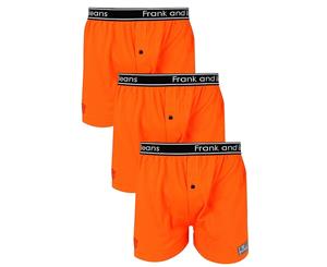 3x - Boxer Shorts Frank and Beans Underwear Mens 100% Cotton S M L XL XXL - Orange