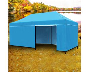 3x6m Gazebo Outdoor PopUp Tent Folding Marquee SKY BLUE