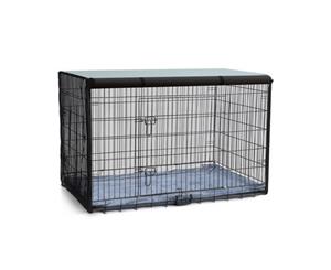 42" Collapsible and Portable Metal Dogs Kennel Cage Crate