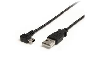 6 ft Mini USB Cable A to Right Angle Mini B