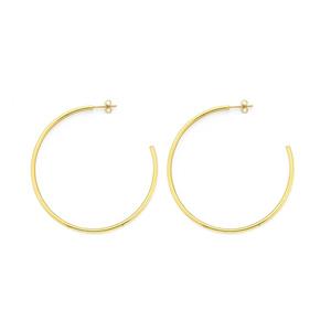 9ct Gold 50mm Hoop Stud Earrings