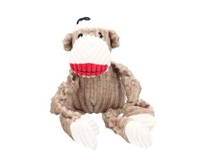 AB Tools Woodland Small Sock Monkey Knottie Plush Durable Dog Puppy Toy 6x12x22cm