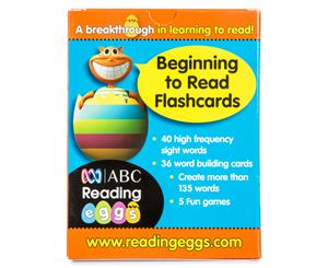 ABC Reading Eggs Beginning To Read Flashcards Ages 4-6 Years Pack