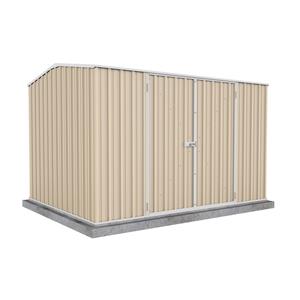 Absco Sheds 3.00 x 2.26 x 2.0m Premier Double Door Shed - Classic Cream