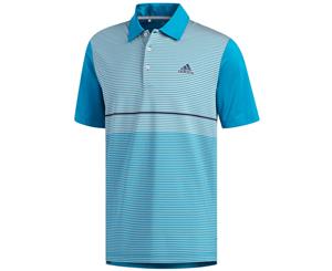 Adidas Ultimate365 Colour Block Polo - Active Teal/Grey Two - Mens