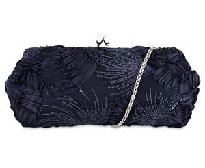 Adrianna Papell Sia Clutch - Navy