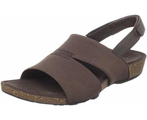 Aetrex Womens Hannah Fabric Open Toe Casual Sport Sandals