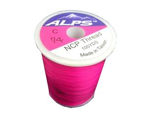 Alps 100yds of Deep Pink Rod Wrapping Thread - Size C (0.2mm) Rod Binding Cotton