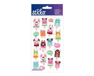 American Crafts - Sticko - Dimensional Stickers - PupCicles