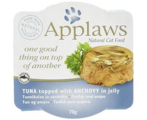 Applaws Natural Cat Food In Jelly Tuna Anchovy 70g 10 Pack (A5319)