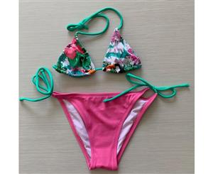 Aqua Perla-Girl -Lolita - Pink - Printed -SPF50+ - Bikini Swimwear