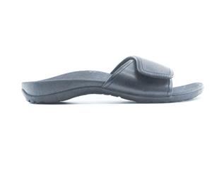 Archline Orthotic Slides Slip On Thongs Slippers - Black