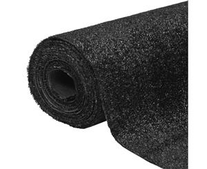 Artificial Grass Black Fake Lifelike Garden Patio Lawn Turf 2 size - Black