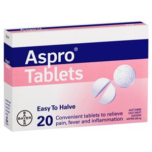 Aspro Clear Pain Relief 20 Tablets