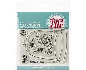 Avery Elle - Clear Stamp Set 4 inch X3 inch - Cloche