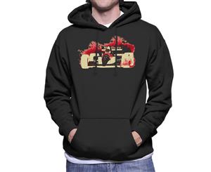 Ayrton Senna McLaren MP46 Portuguese GP Negative Men's Hooded Sweatshirt - Black