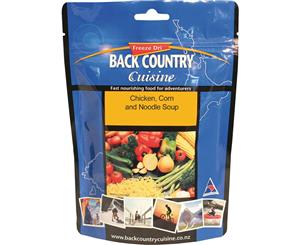 Back Country Cuisine Chicken Corn & Noodle Soup 60g FreezeDried Meal Gluten Free