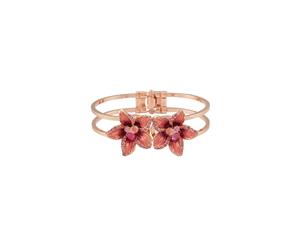 Barcs Blossom Hinge Bangle With Rhinstone Detailing