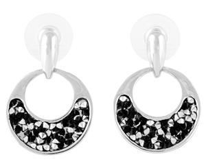 Barcs Crushed Ice Earrings - Hematite