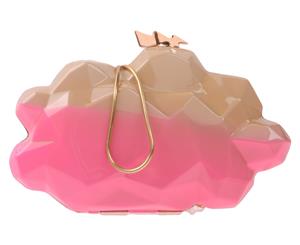 Benedetta Bruzziches Two-Tone Clutch Bag - Pink