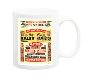 Bill Haley Roy Hamilton Rock n Roll Poster Mug - 11 Fluid Oz